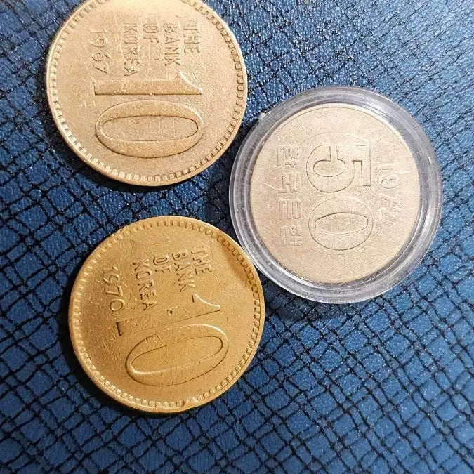 [BUNJANG] 1967, 1970, 1972 Korean Coin Set / 한국은행 10원 1967년 1970년 10원,첫발행 1972년 50원 동전