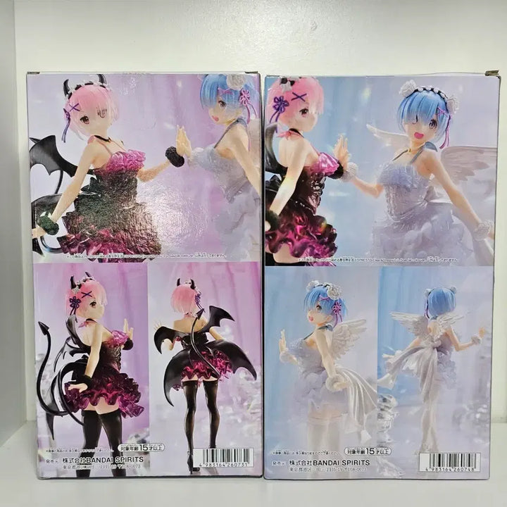 [BUNJANG] Re:Zero Rem &amp; Ram Angel Devil Espresso Special Clear &amp; Dressy Figure Set (Sealed) / 미개봉 일괄 리제로 렘 람 엔젤 천사 악마 피규어 에스프레스토 clear&amp;dressy 스페셜컬러 클리어 드레시