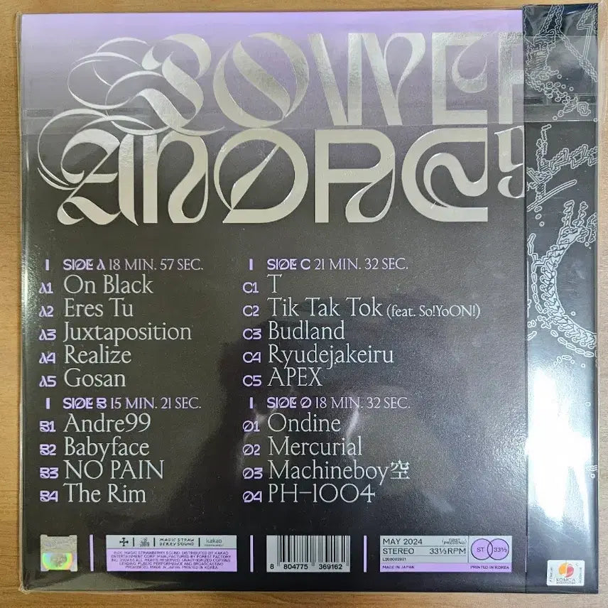 [BUNJANG] Silica Gel 2nd Album POWER ANDRE 99 2LP (Sealed) / 실리카겔 정규 2집 POWER ANDRE 99 2LP 미개봉