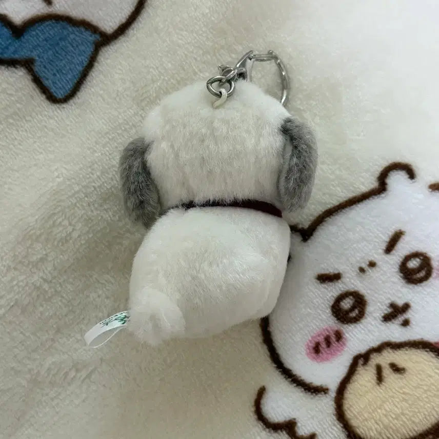 [BUNJANG] Umekichi Dog Plush Charm White / 우메키치 강아지 인형 키링 화이트