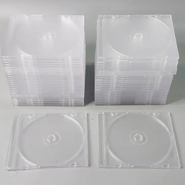 [BUNJANG] Slim Jewel CD Cases - 5mm Thickness, Translucent Back (50+2 pcs Set) / CD케이스 시디케이스 반투명 슬림형 1장용 5mm 중고 50+2장 세트