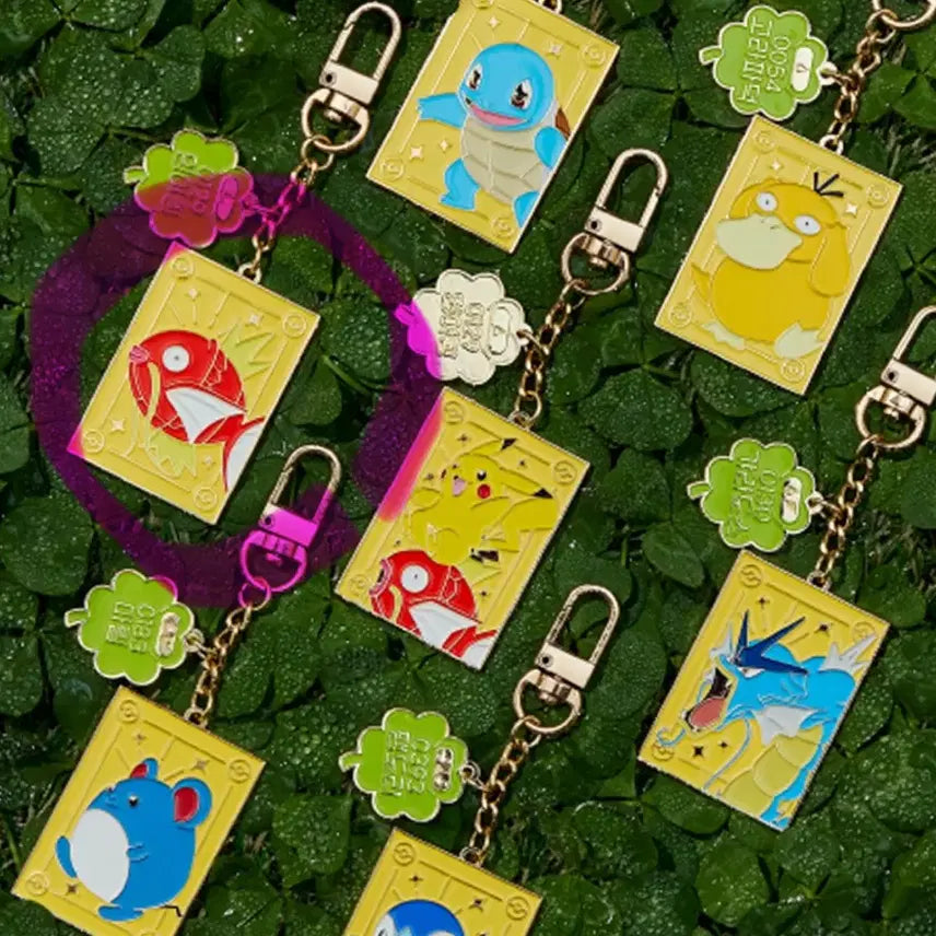 [BUNJANG] Pokemon Lotad &amp; Magikarp Metal Keyring Bundle / 일괄) 롯데리아 마그넷 포켓몬스터 CGV 포켓몬 행운의 메탈 키링 잉어킹