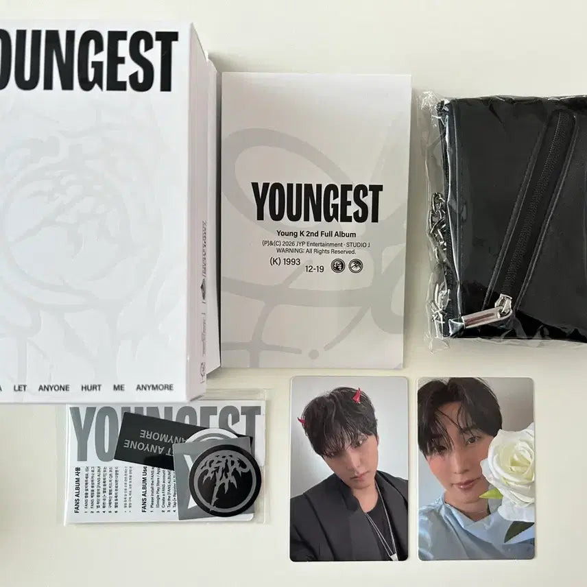[BUNJANG] Young K YOUNGEST Wallet &amp; Keyring Ver. Photocard Holder / 영케이 YOUNGEST [Wallet &amp; Keyring ver.]