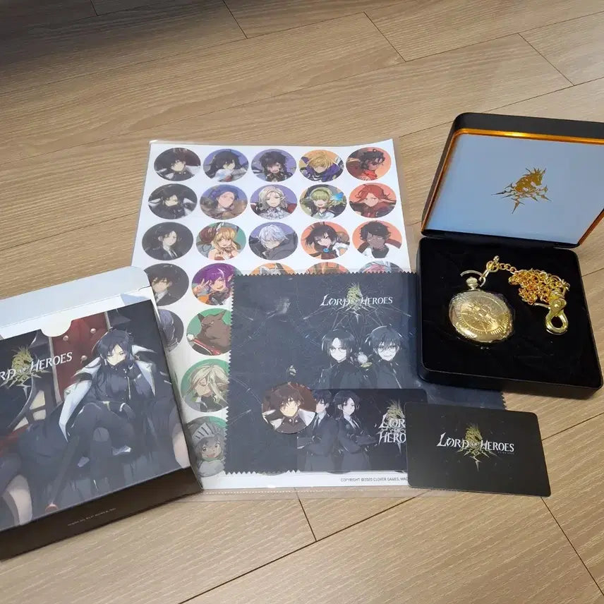 [BUNJANG] Lord of Heroes Pocket Watch Goods Set / 로드오브히어로즈 로오히 회중시계