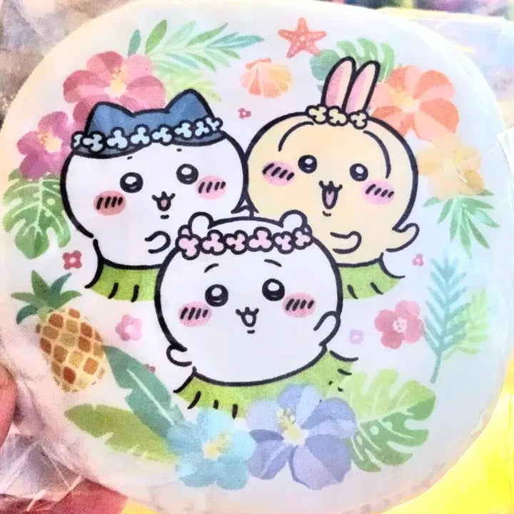 [BUNJANG] Chiikawa Mermaid Island Eco Bag with Storage Pouch / (원가판매)치이카와 인어섬 수납파우치포함 에코백