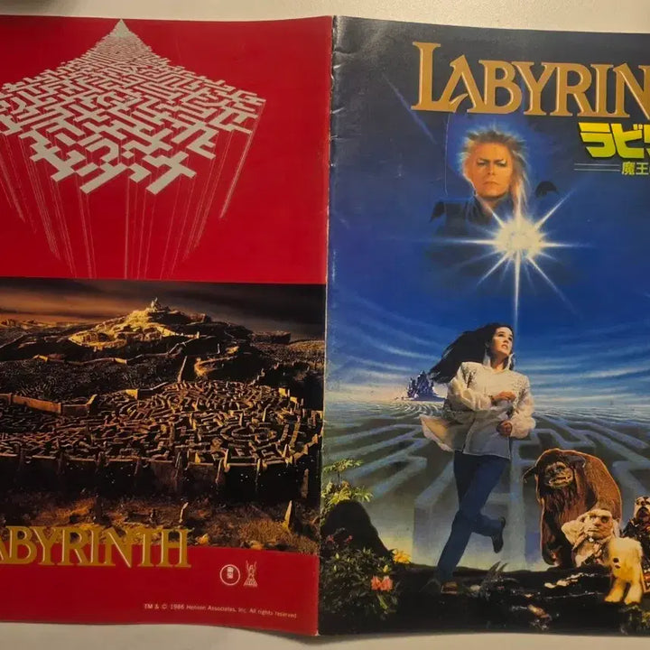 [BUNJANG] Labyrinth 1986 Movie Program Book Jennifer Connelly David Bowie / 라비린스 영화 프로그램 Labyrinth Jennifer connelly David Bowie 제니퍼 코넬리 데이빗 보위 데이비드 보위 팜플렛 포토북