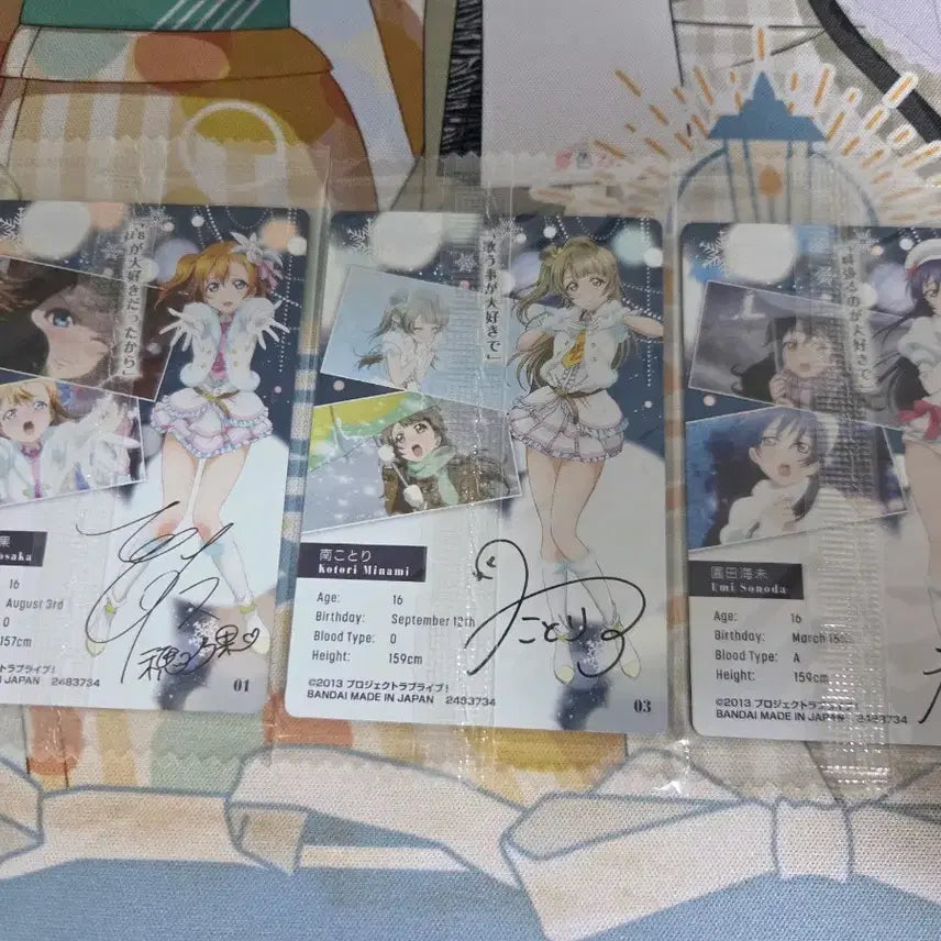 [BUNJANG] Love Live! Muse Snowhalation Ver. 2nd Year Set Photocard / 러브라이브 뮤즈 웨하스 포토카드 스노우 하레이션 ver. 2학년 세트