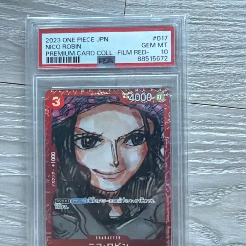 [BUNJANG] One Piece Nico Robin OP01-017 PSA 10 Promo Red Film Card / 원피스 니코로빈 OP01-017 psa10 프로모 레드필름
