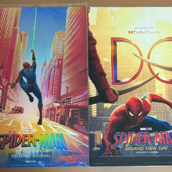 [BUNJANG] Spider-Man Dolby Poster + 3 Types of Gwang-eum Poster + Art Cards Bundle Set / 스파이더맨 돌비, 광음포스터 + 아트카드 3종 일괄