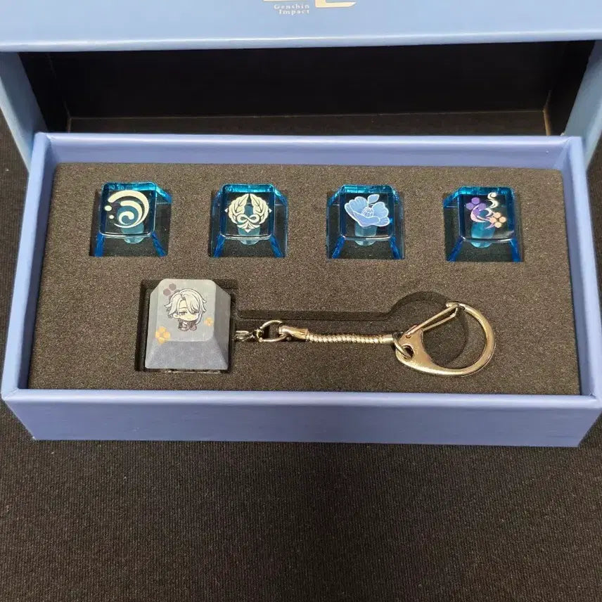 [BUNJANG] Genshin Impact Kaedehara Kazuha Keycap &amp; Keyring Set / 원신 pc라운지 아야토 키캡 키링