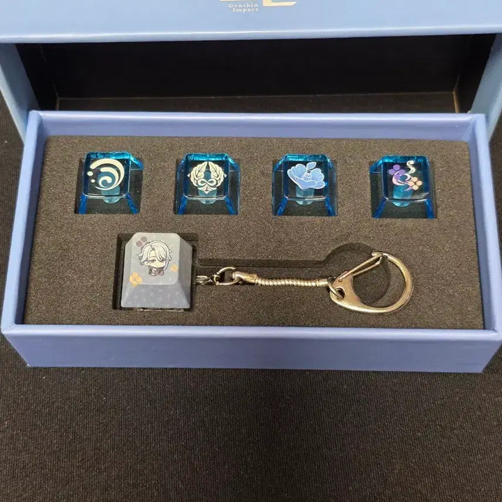 [BUNJANG] Genshin Impact Kaedehara Kazuha Keycap &amp; Keyring Set / 원신 pc라운지 아야토 키캡 키링