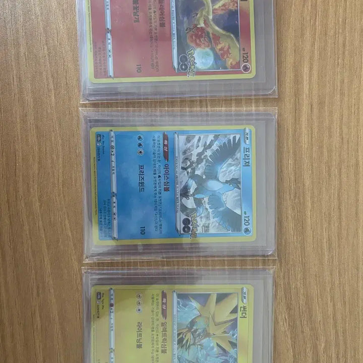 [BUNJANG] Pokemon TCG Fire, Articuno, Zapdos Holo Set / 포켓몬카드 포켓몬고 파이어 프리져 썬더