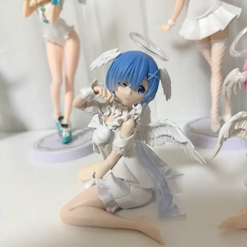 [BUNJANG] Re:Zero Ram &amp; Rem Relax Time Sweet Angel Figure Bundle Set / 렘 람 릴렉스타임 스위트엔젤 피규어 천사 일괄