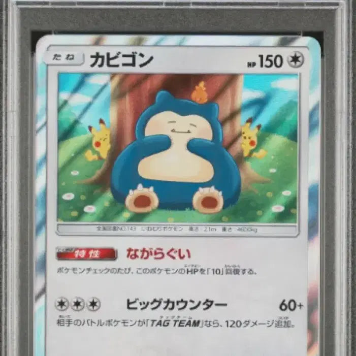 [BUNJANG] Kanahei Snorlax Holo Rare Card PSA 10 / 카나헤이 잠만보 PSA10