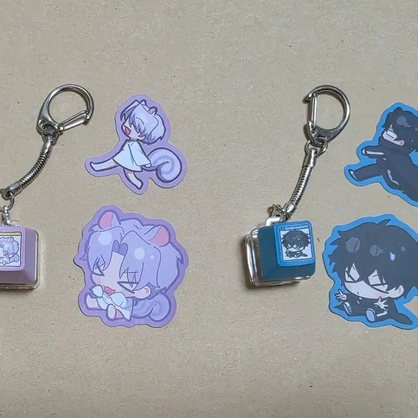 [BUNJANG] The Guild Frontman Lee Gil Won Keycap, Keyring, Sticker Set (Excluding Photocard) / 이웃집길드원 이길원 키캡 키링 스티커 세트(포카제외)
