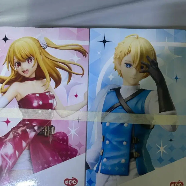 [BUNJANG] Oshi no Ko Ruby &amp; Aqua Elcoco Figure Bundle Set / 최애의 아이 루비,아쿠아 엘코코 피규어 일괄