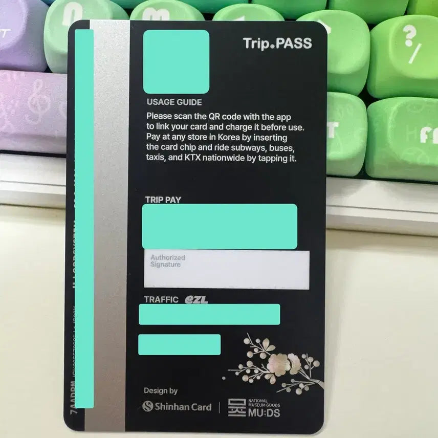 [BUNJANG] National Museum of Korea Najeon Chilgi Shinhan Trip Pass Card / 국립중앙박물관 굿즈 (나전칠기 신한 트립패스 카드)
