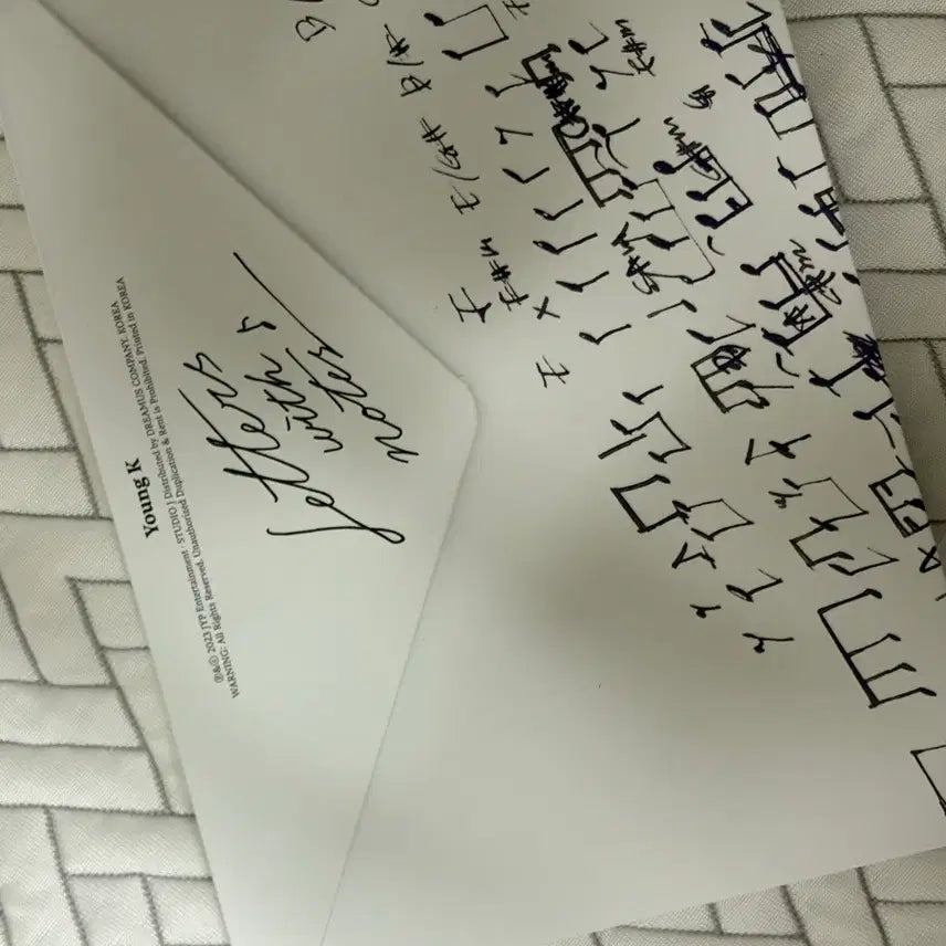 [BUNJANG] DAY6 Young K Letter With Note / 데이식스 영케이 레터윗노트