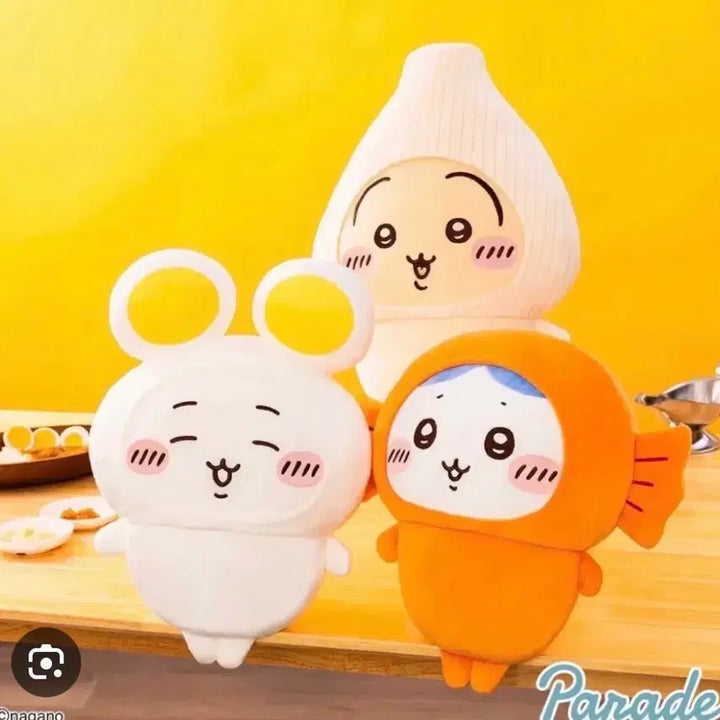 [BUNJANG] Chiikawa Curry &amp; Friends Boiled Egg Chiikawa BIG Plush Doll (30cm) / [새상품] 치이카와 카레와 친구들 삶은 계란 치이카와 BIG 인형