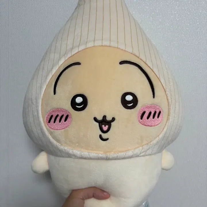 [BUNJANG] Chiikawa Curry and Friends Usagi "Rakkyo" Big Plush Doll / [새상품] 치이카와 카레와 친구들 락교 우사기 BIG 인형