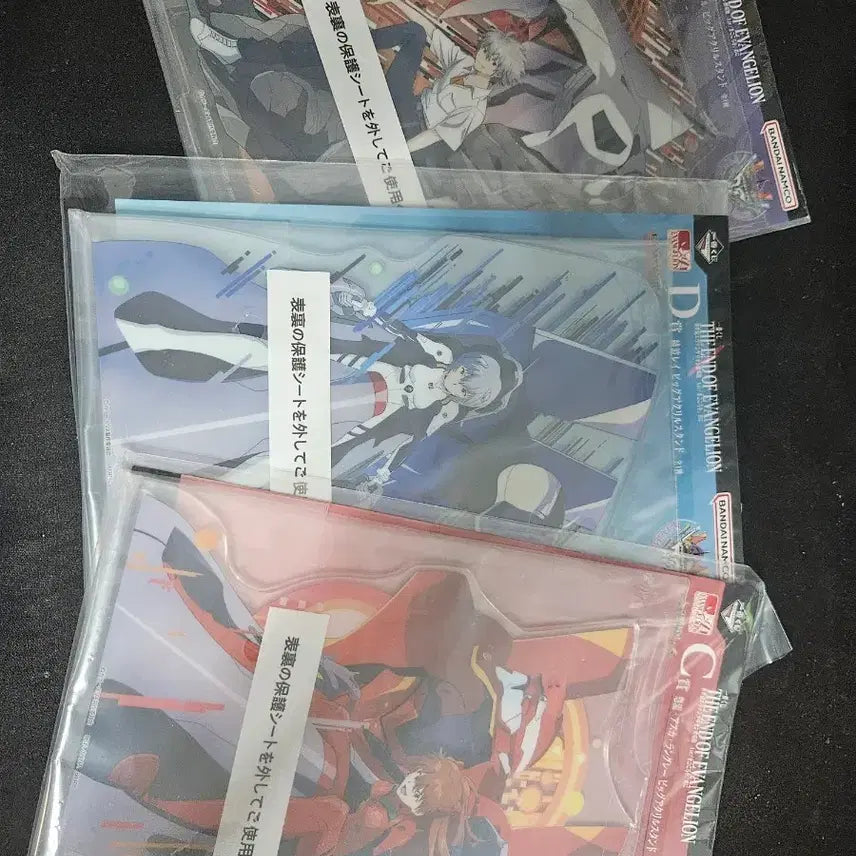[BUNJANG] Ichiban Kuji Asuka, Rei, Kaoru Acrylic Stand Set / 제일복권 C~E 아스카 레이 카오루 아크릴 스탠드 세트