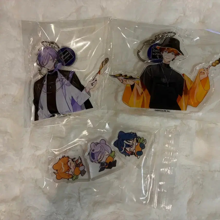 [BUNJANG] Nijisanji 3skm Dangana Collab Acrylic Keychain Yusei Kitami &amp; Nes Sakaki / 니지산지 3skm 덴가나 콜라보 아크릴 키링 키타미 유세이 사카키 네스