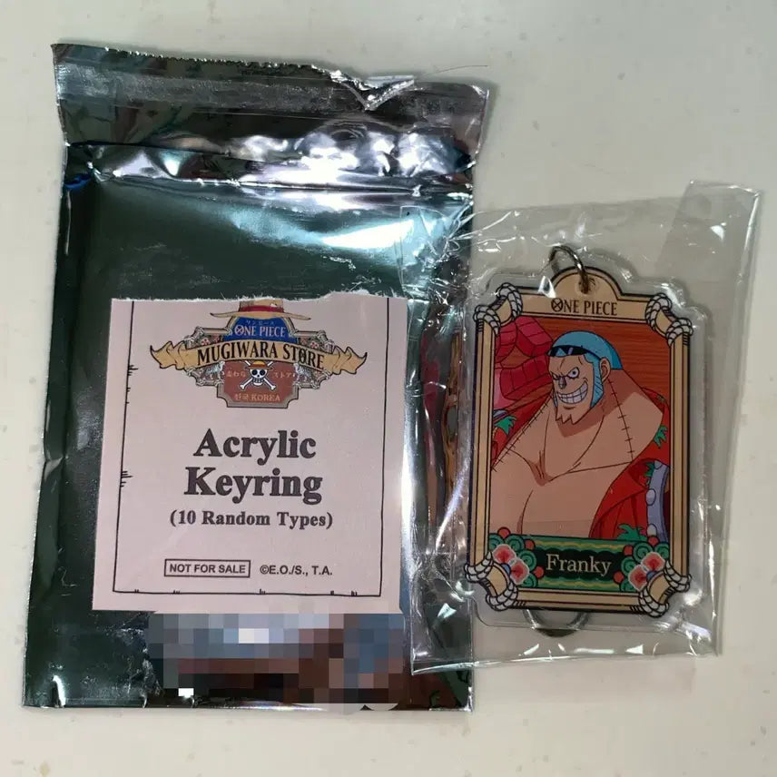 [BUNJANG] One Piece Straw Hat Store Exclusive Acrylic Keyring Frankie / 원피스 무기와라스토어 구매특전 아크릴키링 프랑키