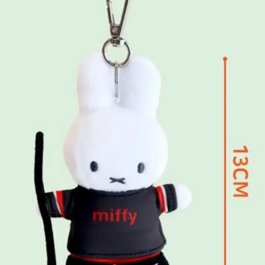 [BUNJANG] Miffy Doll Keychain Winter Olympics Hockey Black / 미피 인형 키링 동계올림픽 하키 블랙 새상품