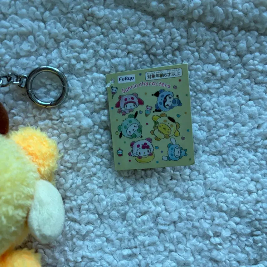 [BUNJANG] Pompompurin Fruer Parfait Ice Cream Costume Mascot Keychain / 폼폼푸린 후류 파페 아이스크림 인형 마스코스 키링