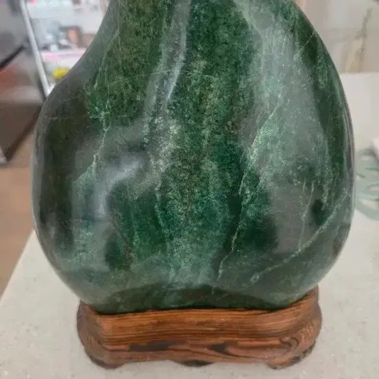 [BUNJANG] Blue Jade Stone Display Piece (29 cm) / 20   29 센치 청옥석 가격제시판매