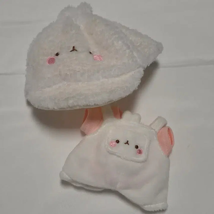 [BUNJANG] 20cm Doll Clothes Rabbit Outfit Pink Molangi Set / 20cm 인형 옷 토끼 옷 분홍 몰랑이 옷