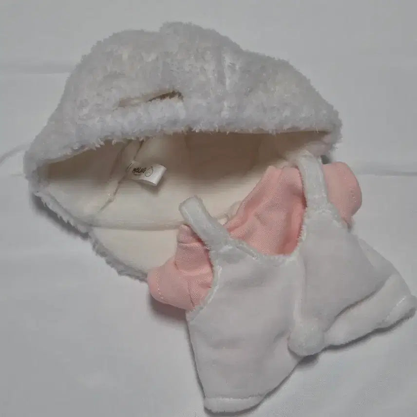 [BUNJANG] 20cm Doll Clothes Rabbit Outfit Pink Molangi Set / 20cm 인형 옷 토끼 옷 분홍 몰랑이 옷
