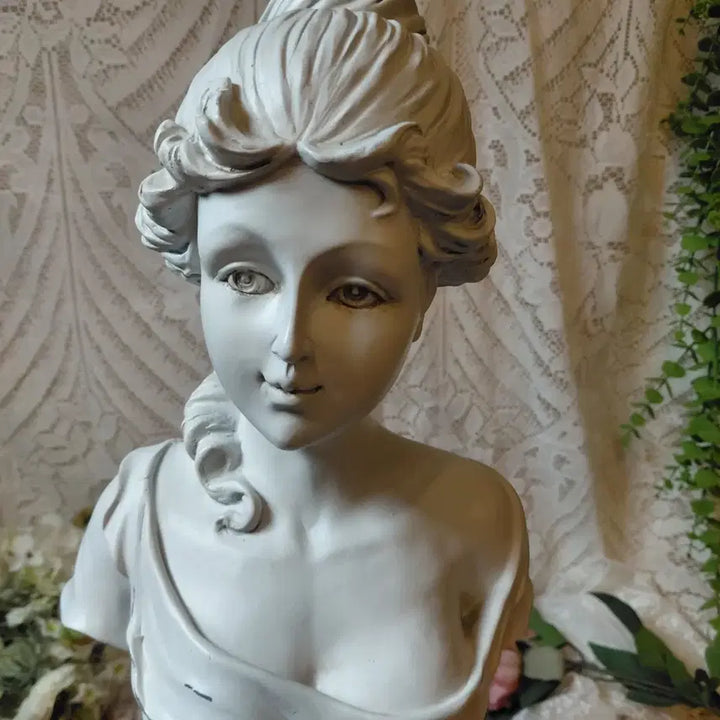 [BUNJANG] French Antique Female Bust Sculpture / 프랑스 앤틱 여성 흉상 조각상