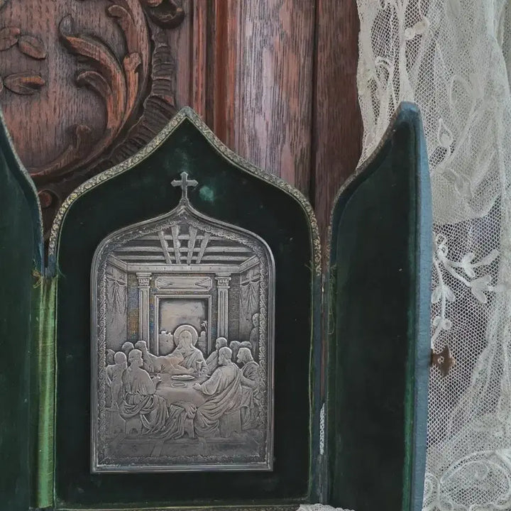 [BUNJANG] Vintage "The Last Supper" Catholic Travel Shrine / 최후의 만찬