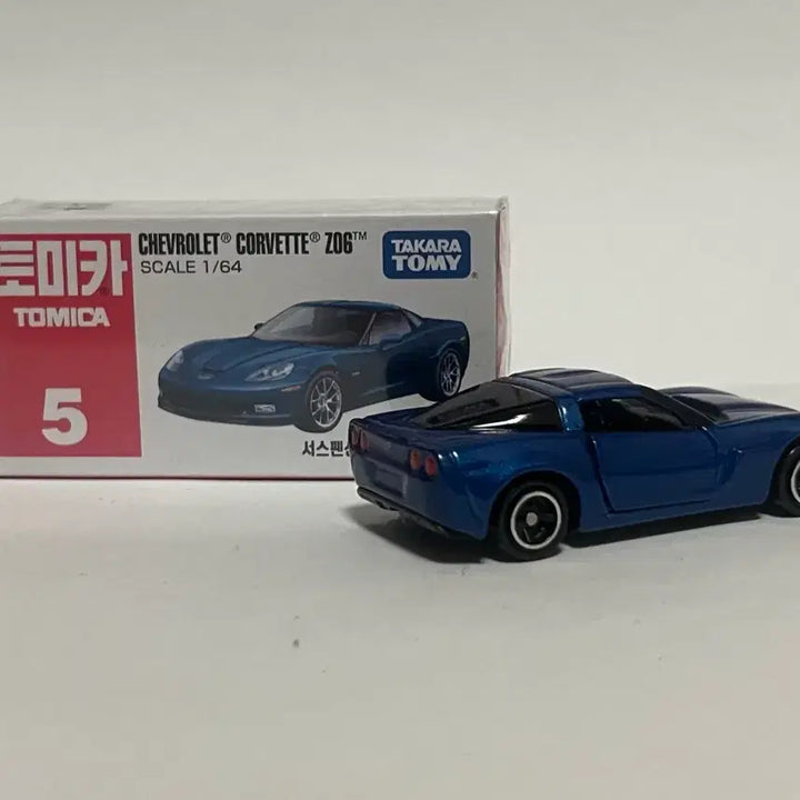 [BUNJANG] Tomica Chevrolet Corvette Z06 Blue 1/64 Scale Diecast Model (Discontinued) / 단종토미카 (토미카 쉐보레 콜벳 Z06 블루 1/64)