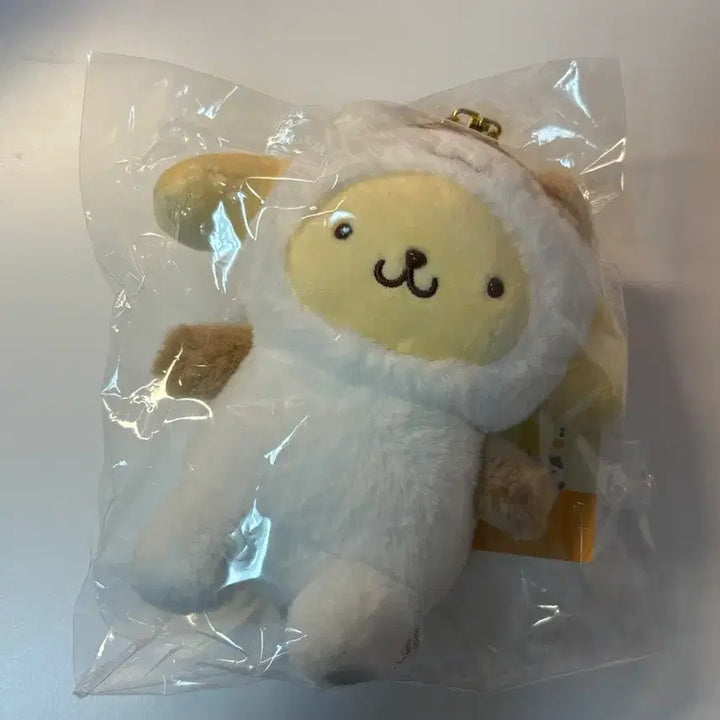 [BUNJANG] Sanrio Pompompurin Muffin Hat Plush Charm / 산리오) 폼폼푸린 폼푸 머핀탈 인형 키링
