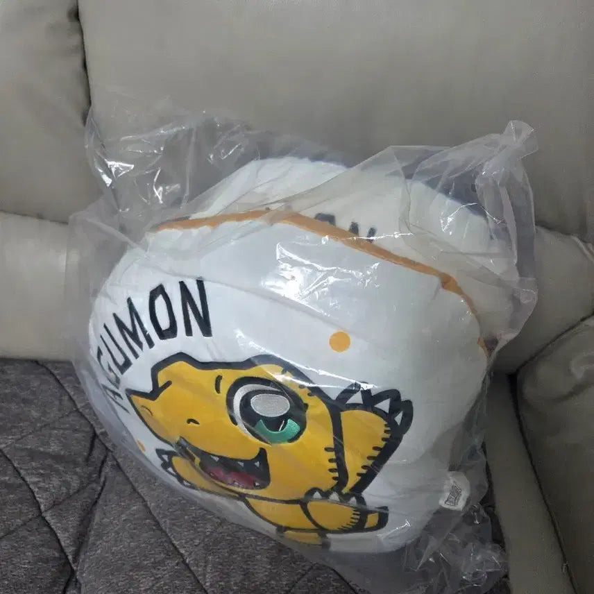 [BUNJANG] Digimon Adventure x Rabbit Ichiban Kuji C Prize Agumon &amp; Gabumon Cushion Set / 디지몬어드벤처xRABBIT레빗 래빗 제일복권 C상 아구몬 파피몬 쿠션세트