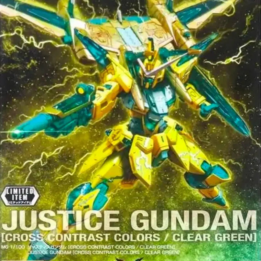 [BUNJANG] Bandai Master Grade Justice Gundam Contrast Clear Green Model Kit / 프라모델 시드 건담 MG 저스티스 콘트라스트 클리어 그린 CROSS CONTRAST COLORS