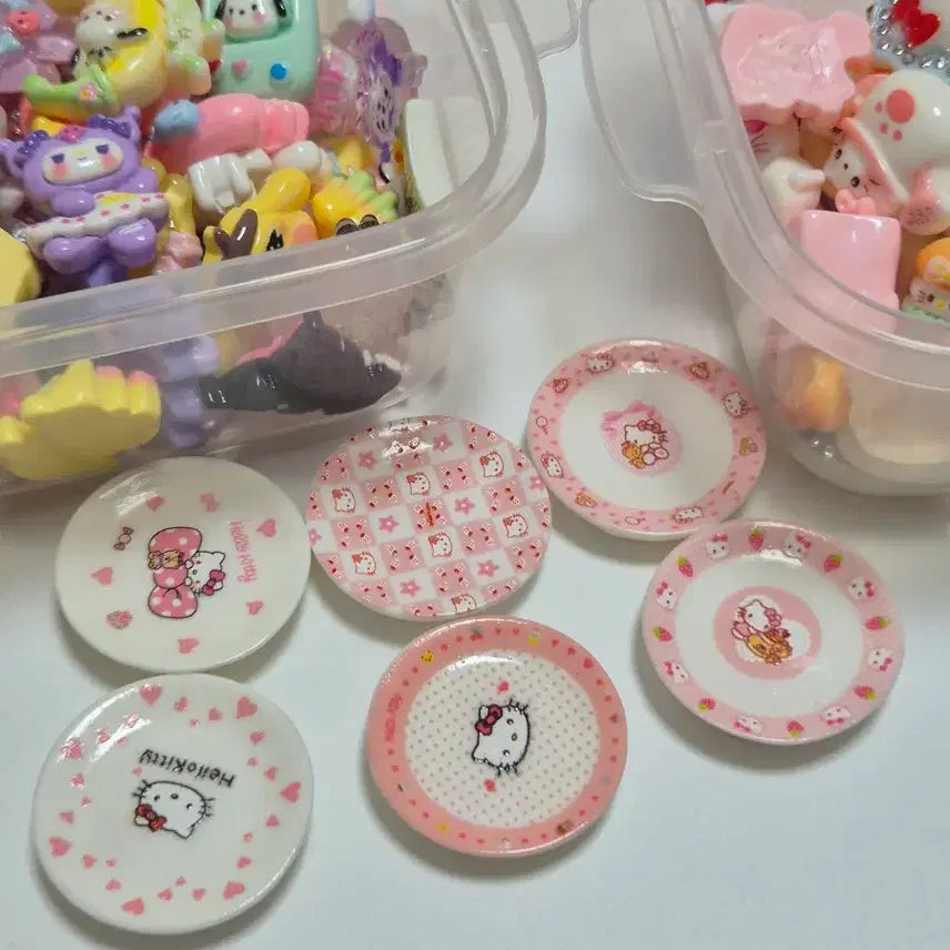 [BUNJANG] Sanrio Parts Bundle Set (Hello Kitty, Kuromi, Cinnamoroll) / 산리오 희귀 키티/쿠로미/시나모롤 등등 파츠 일괄