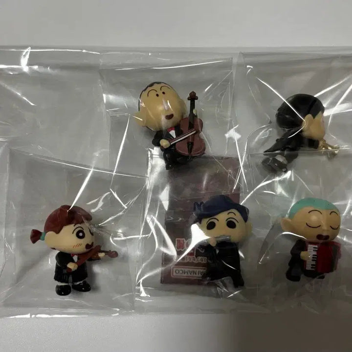 [BUNJANG] Bandai Crayon Shin-chan Kasukabe Music Band Orchestra Gacha Full Set of 5 / 반다이 짱구 카스카베 음악대 오케스트라 가챠 5종 풀세트