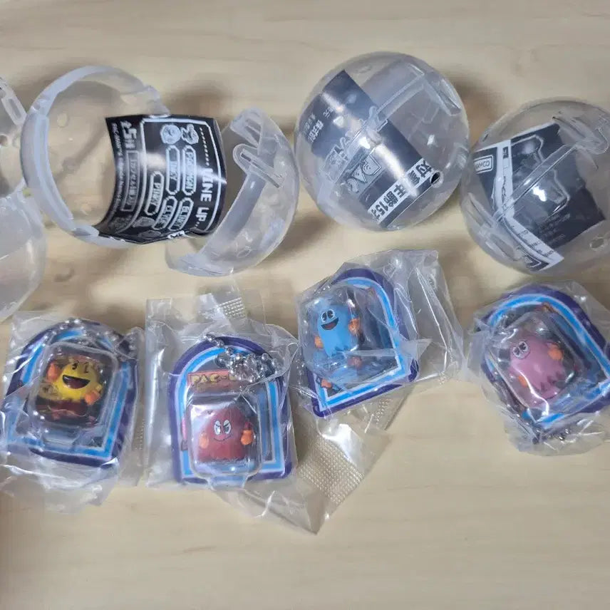[BUNJANG] Pac-Man Blister Charm Gacha Set / 팩맨 블리스터 참 가챠 4종