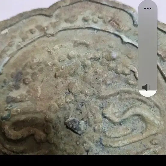 [BUNJANG] Antique Engraved Mirror, 13cm Diameter / 지름13센치 동경거울골동품