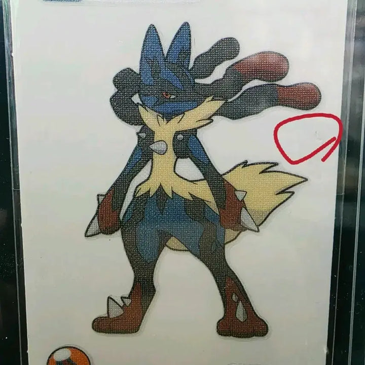 [BUNJANG] Pokemon Sticker Mega Evolution Lucario / 포켓몬띠부씰 메가진화 루카리오