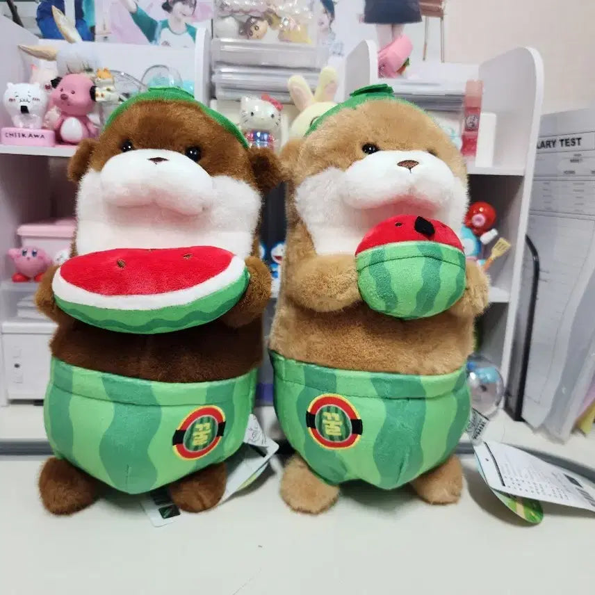 [BUNJANG] Genuine U:SO:USO Sweet Watermelon Doll Set (2 pcs) / 정품/ 우소우소2개세트  달달수박인형