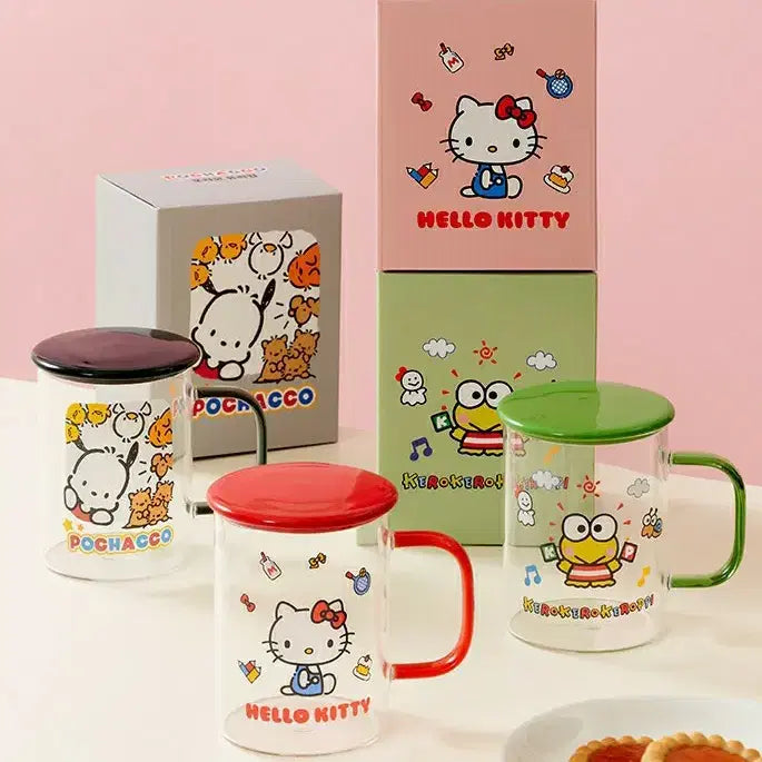 [BUNJANG] Sanrio 3-Piece Glass Cup Set: Hello Kitty, Pochacco, Keroppi (Yes24 Exclusive) / 산리오,예스24한정굿즈,유리컵,3종,헬로키티,포차코,케로피,새제품