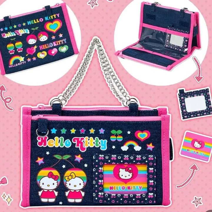 [BUNJANG] Sanrio (Mune Kyun) Heisei Hello Kitty Denim Pouch / 무네큥 헤이세이 헬로키티 데님파우치