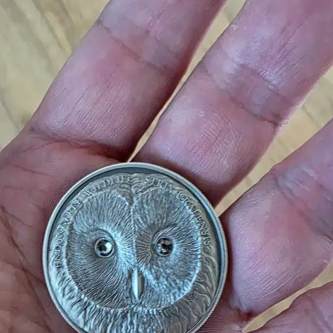 [BUNJANG] 2017 Mongolian Owl Silver Coin 1 oz / 1온스 몽골리안 올빼미 은화