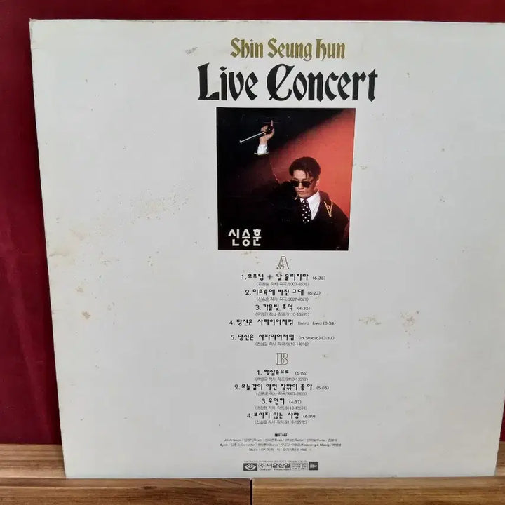 [BUNJANG] Shin Seung Hun Live Album LP / 신승훈 Live 앨범 lp
