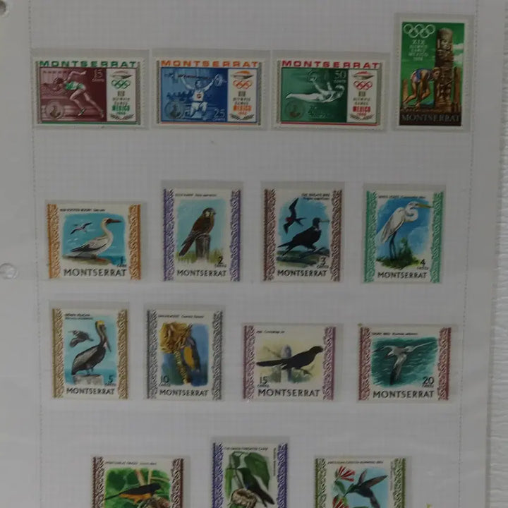 [BUNJANG] Montserrat 15 Unused Single Stamps / [외국 우표 NO.31] 몬트세라트 15매 미사용 싱글우표