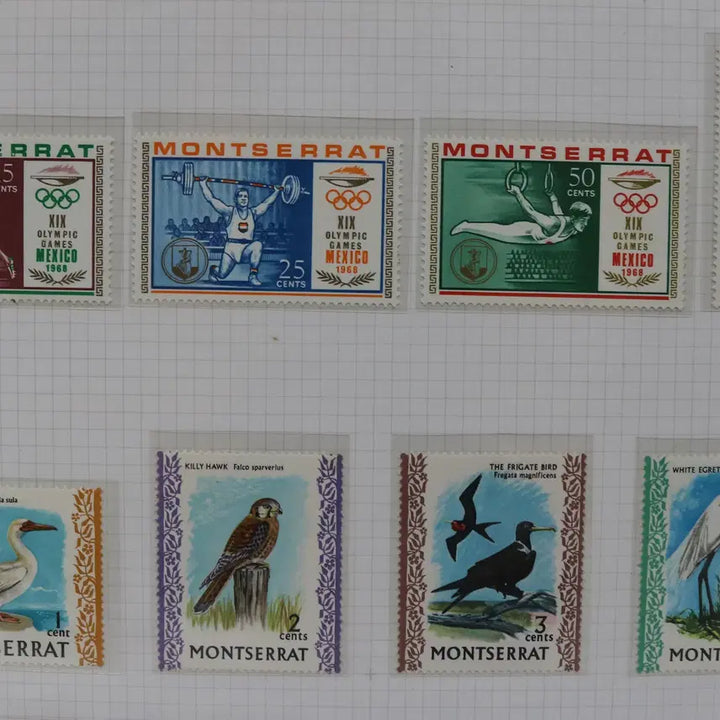 [BUNJANG] Montserrat 15 Unused Single Stamps / [외국 우표 NO.31] 몬트세라트 15매 미사용 싱글우표